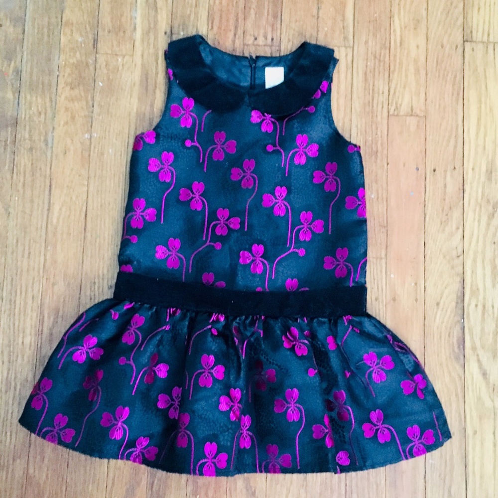 Gymboree Girl’s burgundy Black Holiday Dress